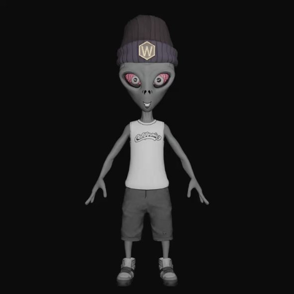 3D Alien Animation